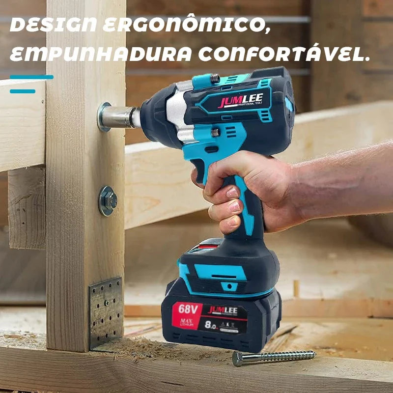 Design ergonômico com empunhadura confortável para uso prolongado